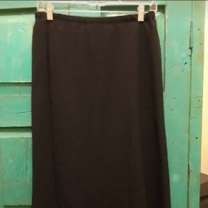 NWT Amanda Smith Lined Chiffon feel Black Skirt 6 Vintage Y2K